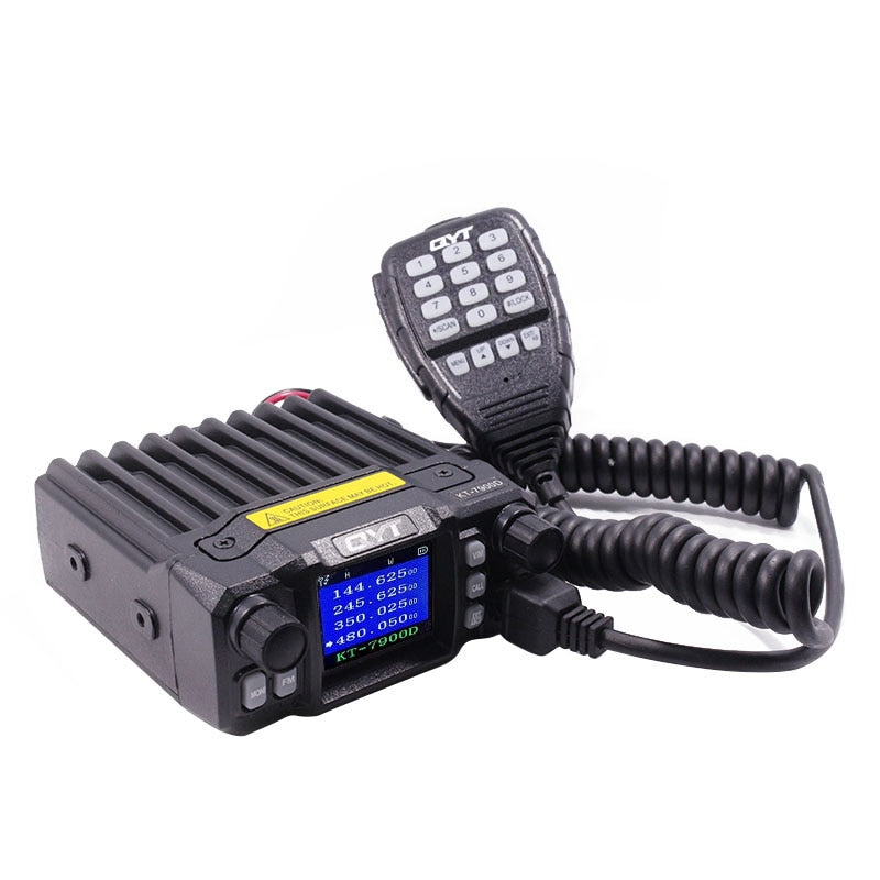 Remote Stun, Remote Activate, Remote Kill. With size just 3.8 * 1.7 * 5 inch, convenient to carry and won't occupy a larger space when placed in your car or truck.    QUAD BAND ANTENNA: Say goodbye to awful using experience like signal dropping or excessive distortion! With the 50W powerful high gain quad band antenna we specially design for QYT KT-7900D, you will receive stable signals at any frequency and keep a high quality communication. Pls do not use dual band antenna