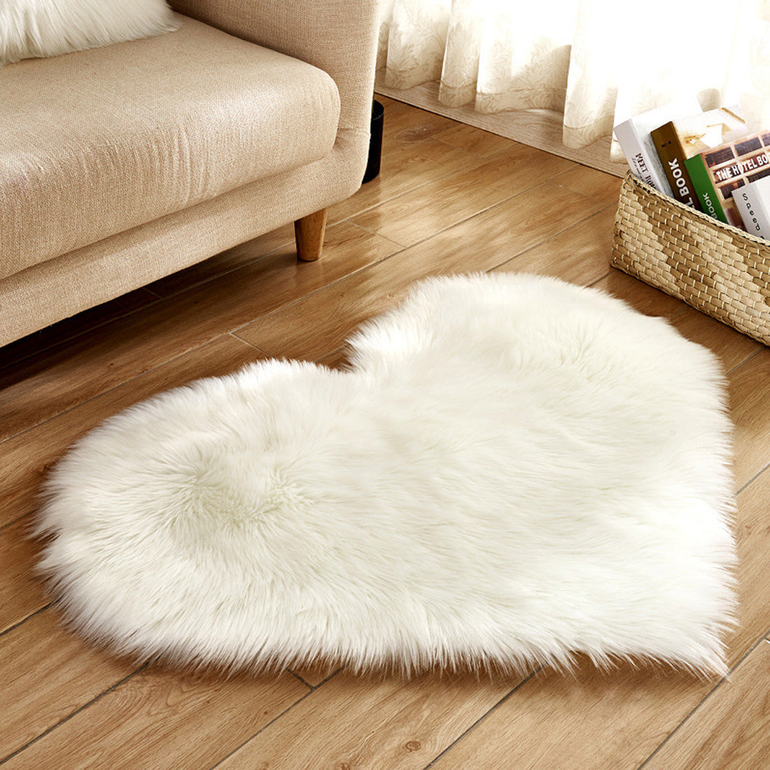 A beautiful soft artificial wool colorful heart rug with several colors to choose from makes the perfect Valentine's Day gift, birthday gift or special occasion gift. Choose the color that fits your unique style. Great for your bedroom, front room, kitchen, bathroom, office, zen room or any other place that you need a splash of color and a comfortable place to snuggle your toes into.