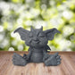 This baby goblin statue is made of high quality resin, it is hand-made, fine workmanship, clear texture, and full color.  This lifelike figurine will increase the fun and vitality when you put it in your living room, bedroom and office.