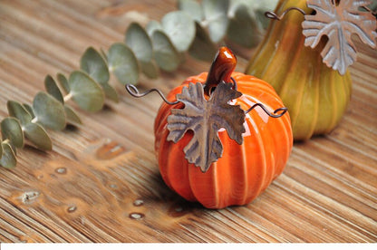 Creative Country Painted Ceramic Pumpkins