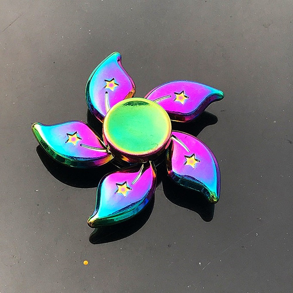 Rainbow Stress Reducing Metal Fidget Spinner