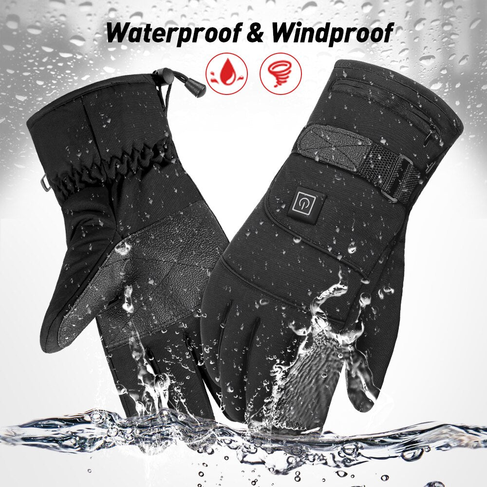 Waterproof Heated Touch Screen Gloves