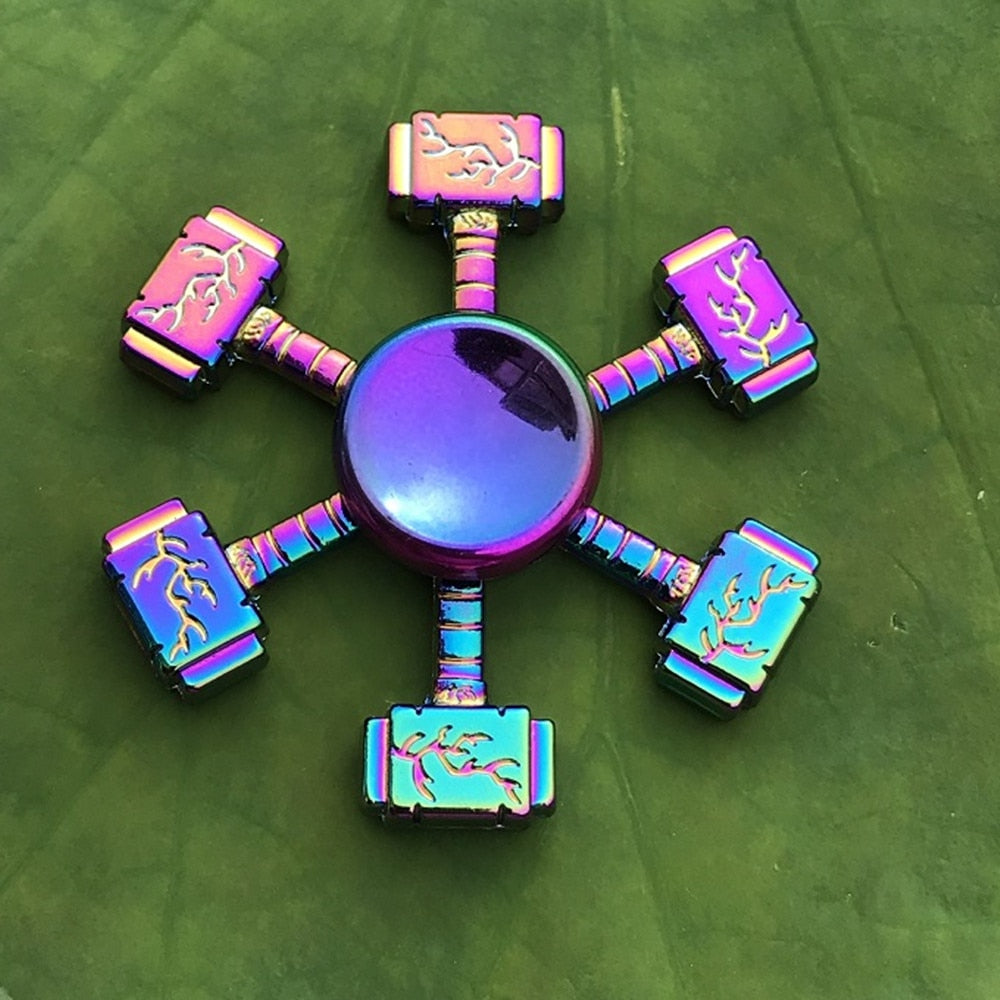 Rainbow Stress Reducing Metal Fidget Spinner