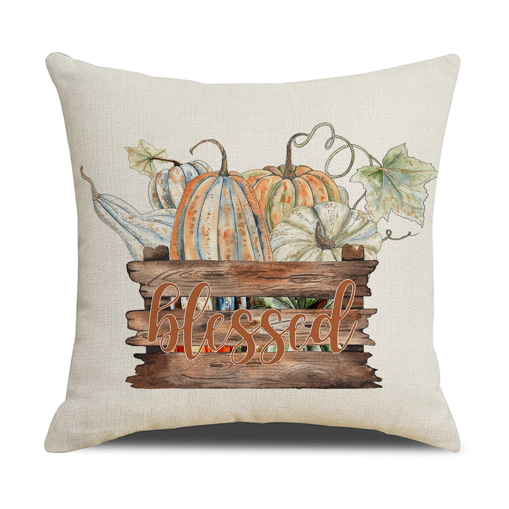These Thanksgiving Decorative Cushion Covers are perfect for your fall decorations, to spice up the look of your party and to enjoy during Thanksgiving family dinner. They are 18x18 Inches and can be used for artistic gifts for friends and family. 