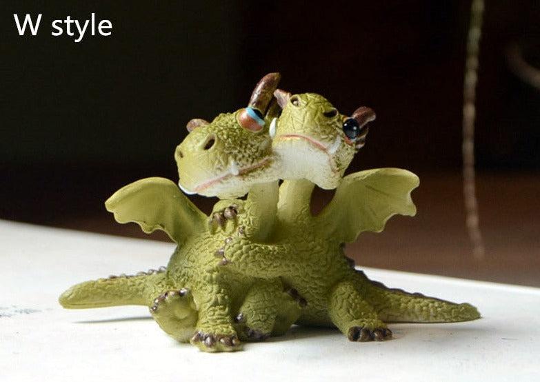 Cute Magical Dragon Statue for micro-landscaping in your garden  or home. The Sculpture is made of Resin and perfect for home Crafts or holiday Decoration, Ornaments or Figurine Collection. A perfect Gift for anyone on any occasion. 