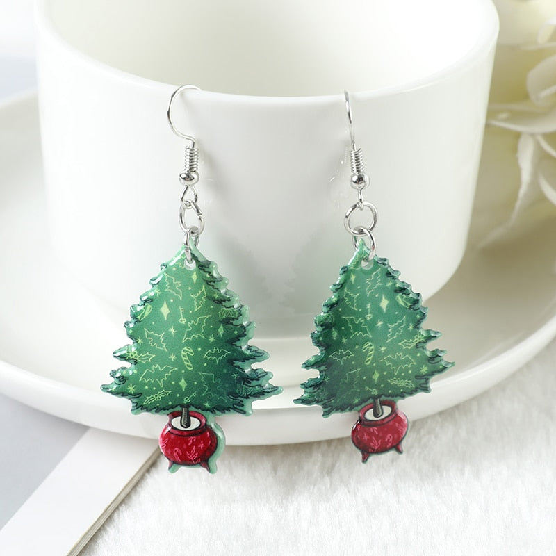 Walk on the wild side this holiday season with our Creepy Christmas Drop Earrings. Handcrafted with painstaking detail, these limited edition earrings feature a unique blend of silver and gemstones to create a striking accessory that is sure to turn heads.