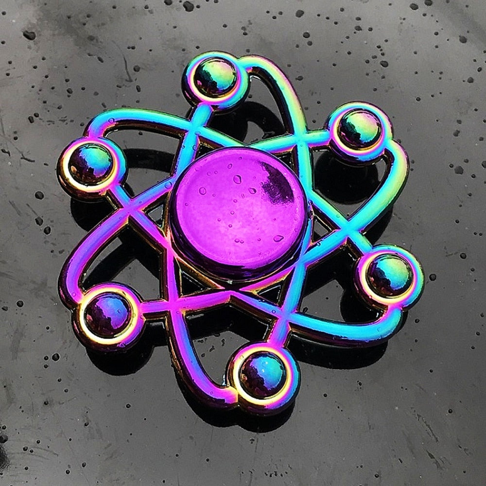 Rainbow Stress Reducing Metal Fidget Spinner