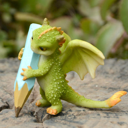 Mini Lucky Magic Dragon Garden Statue
