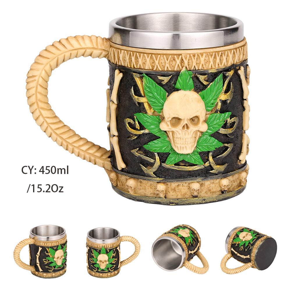 Medieval Dragon Resin Stainless Steel Mug