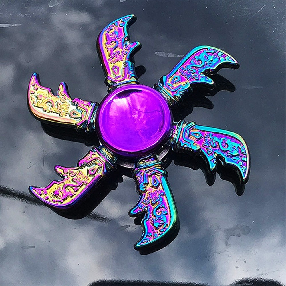 Rainbow Stress Reducing Metal Fidget Spinner