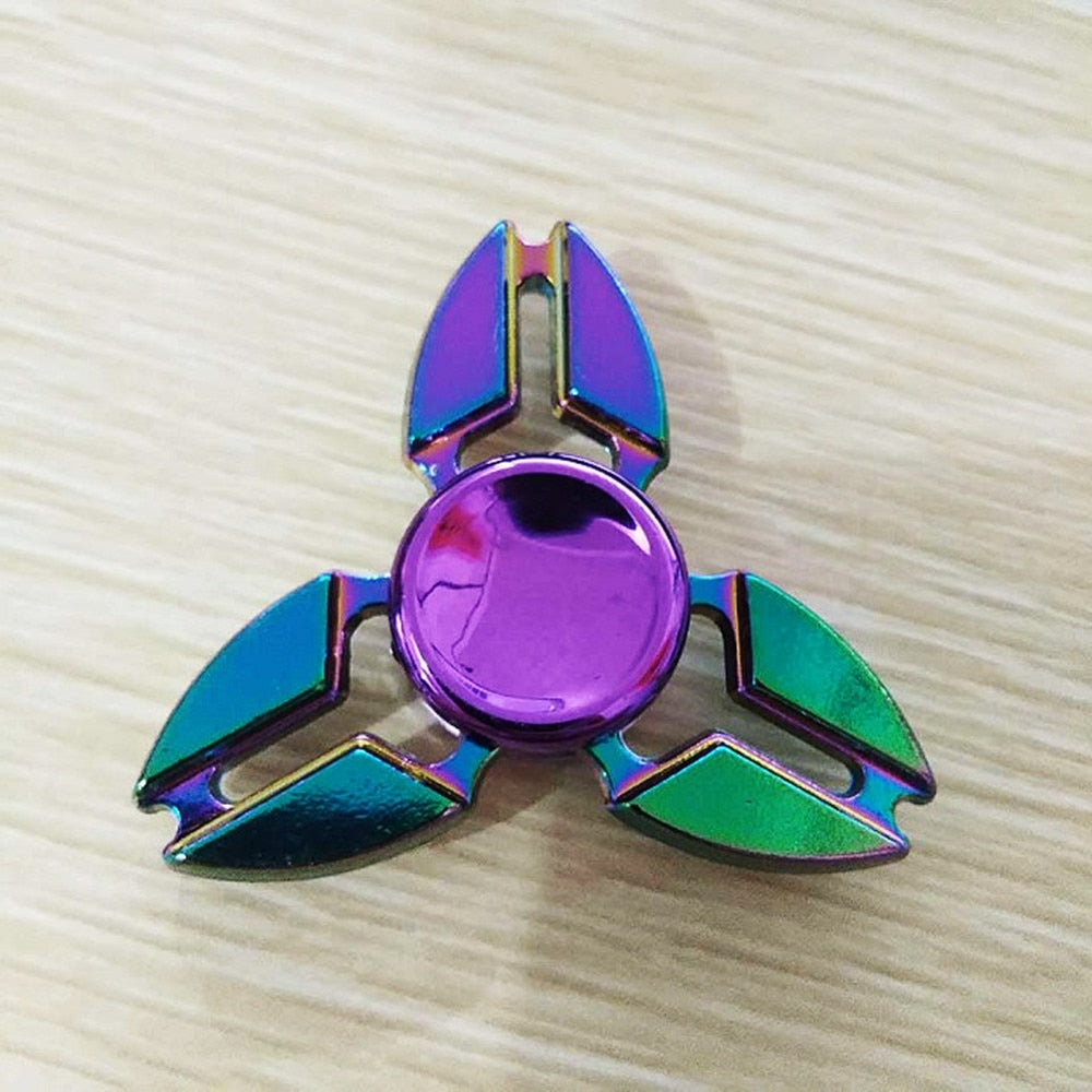 Rainbow Stress Reducing Metal Fidget Spinner