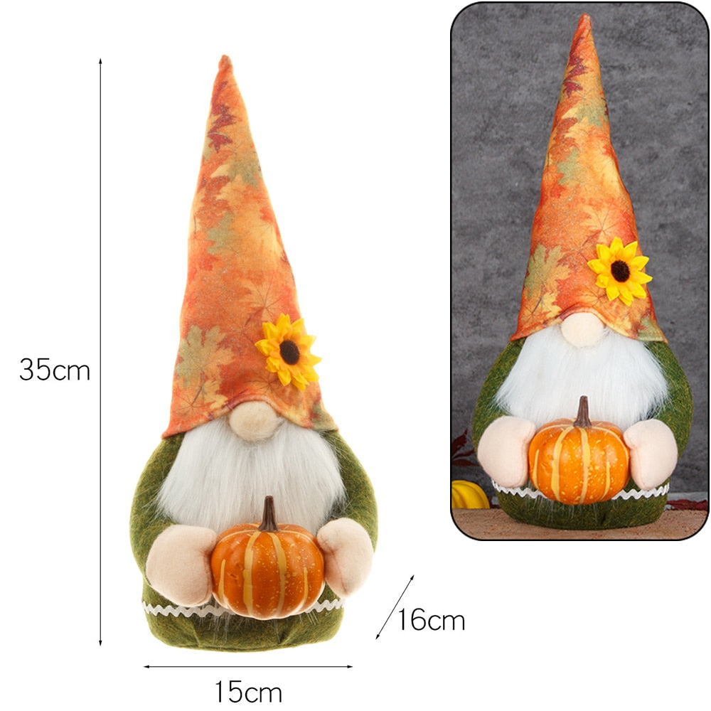 These are the cutest autumn gnome plushies. Perfect for your fall decorating, Halloween and Thanksgiving, even year round. Would make a great gift for anyone for birthday, Thanksgiving, Christmas, Special Occasions and more. 
