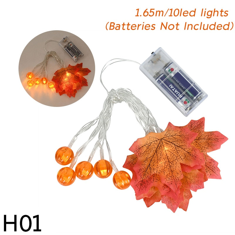 The perfect set of lights for your Autumn or Thanksgiving decorations. You're party will be lively with adorable maple leave string lights. Some enjoy these lights year round. These autumn string lights provide a nice ambiance for special occasions.