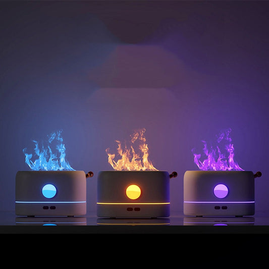 A peaceful simulation flame light humidifier that you can add essential oils to for a relaxing fragrance. Perfect for your Zen room, when you need to unwind and enjoy some self-care. 