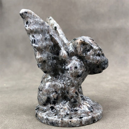 Natural Hand Carved Healing Yooperlite Gargoyle