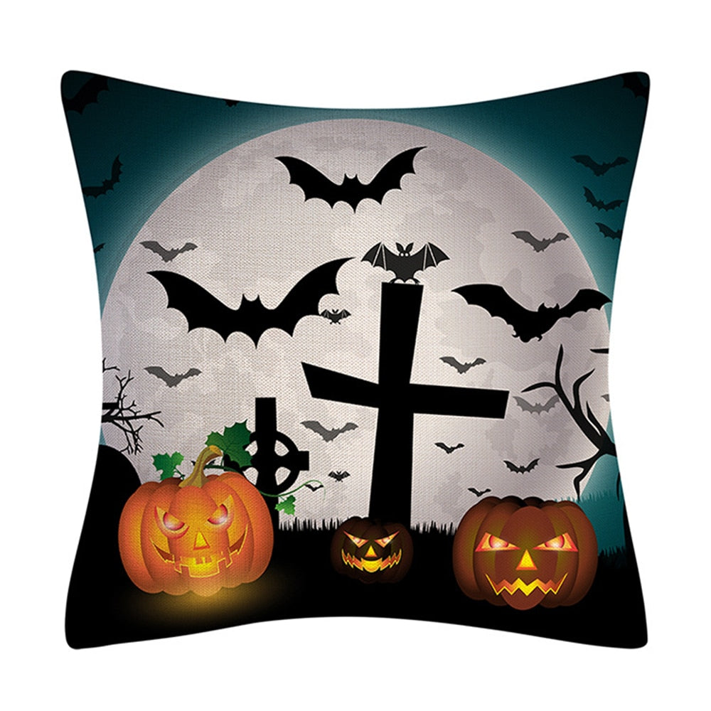 Linen Halloween 18 Inch Cushion Covers