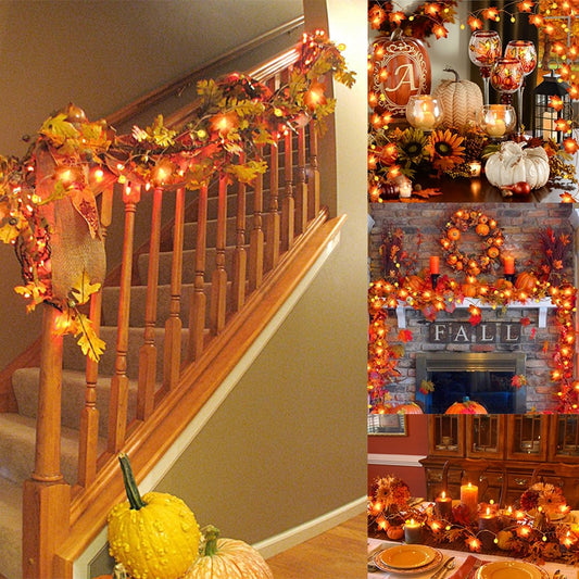The perfect set of lights for your Autumn or Thanksgiving decorations. You're party will be lively with adorable maple leave string lights. Some enjoy these lights year round. These autumn string lights provide a nice ambiance for special occasions.