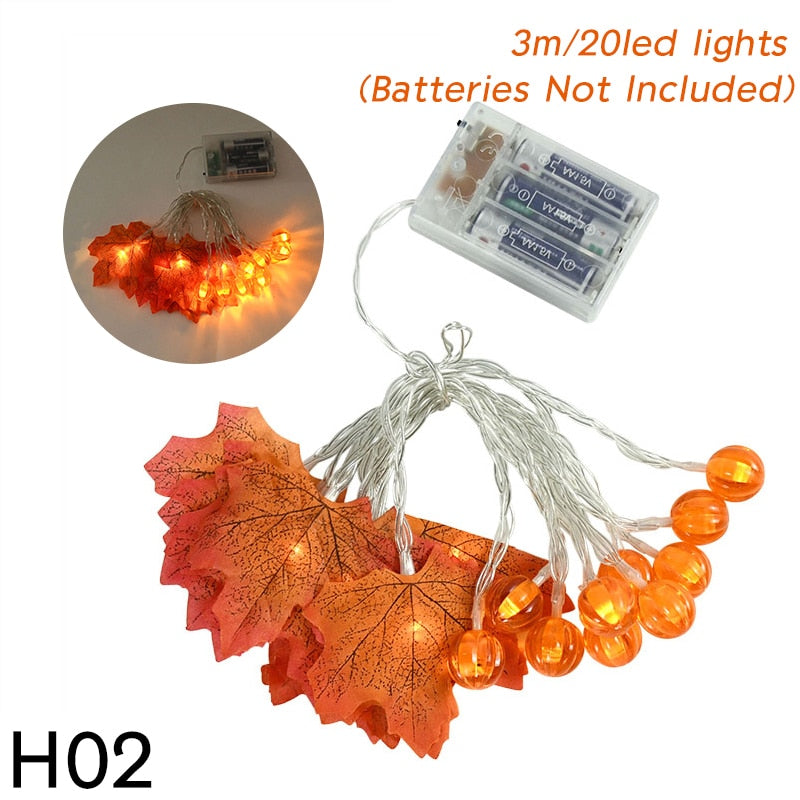 The perfect set of lights for your Autumn or Thanksgiving decorations. You're party will be lively with adorable maple leave string lights. Some enjoy these lights year round. These autumn string lights provide a nice ambiance for special occasions.