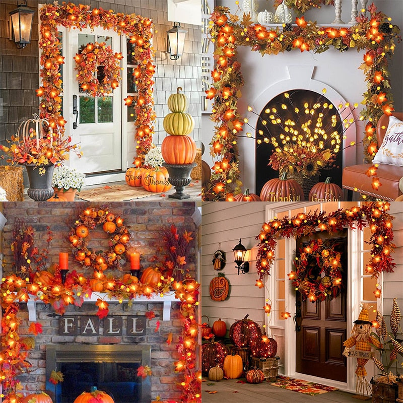 The perfect set of lights for your Autumn or Thanksgiving decorations. You're party will be lively with adorable maple leave string lights. Some enjoy these lights year round. These autumn string lights provide a nice ambiance for special occasions.