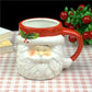 Everyone loves these adorable 3D Christmas mugs. Makes a perfect gift for the holidays, works as a decoration or a candy holder. Heat resistant so you can use these with your hot beverages, coffee, hot cocoa, spiced cider, eggnog and more. 