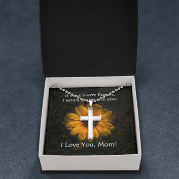 Wear your faith proudly with this stunning artisan-crafted Stainless Cross Necklace with Ball Chain. Perfect for special occasions or everyday wear, our Stainless Cross Necklace is a wonderful gift idea for you or your loved one. Imagine the look on their face when they open up this thoughtful gift!