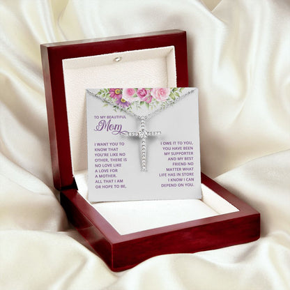 The CZ Cross necklace is the perfect present for baptisms, birthdays, and every celebration in between. This stunning piece is white gold dipped, crafted with high-grade CZ crystals, and finishes in a sturdy lobster clasp. Your special someone will be delighted when you add this meaningful element into their wardrobe.