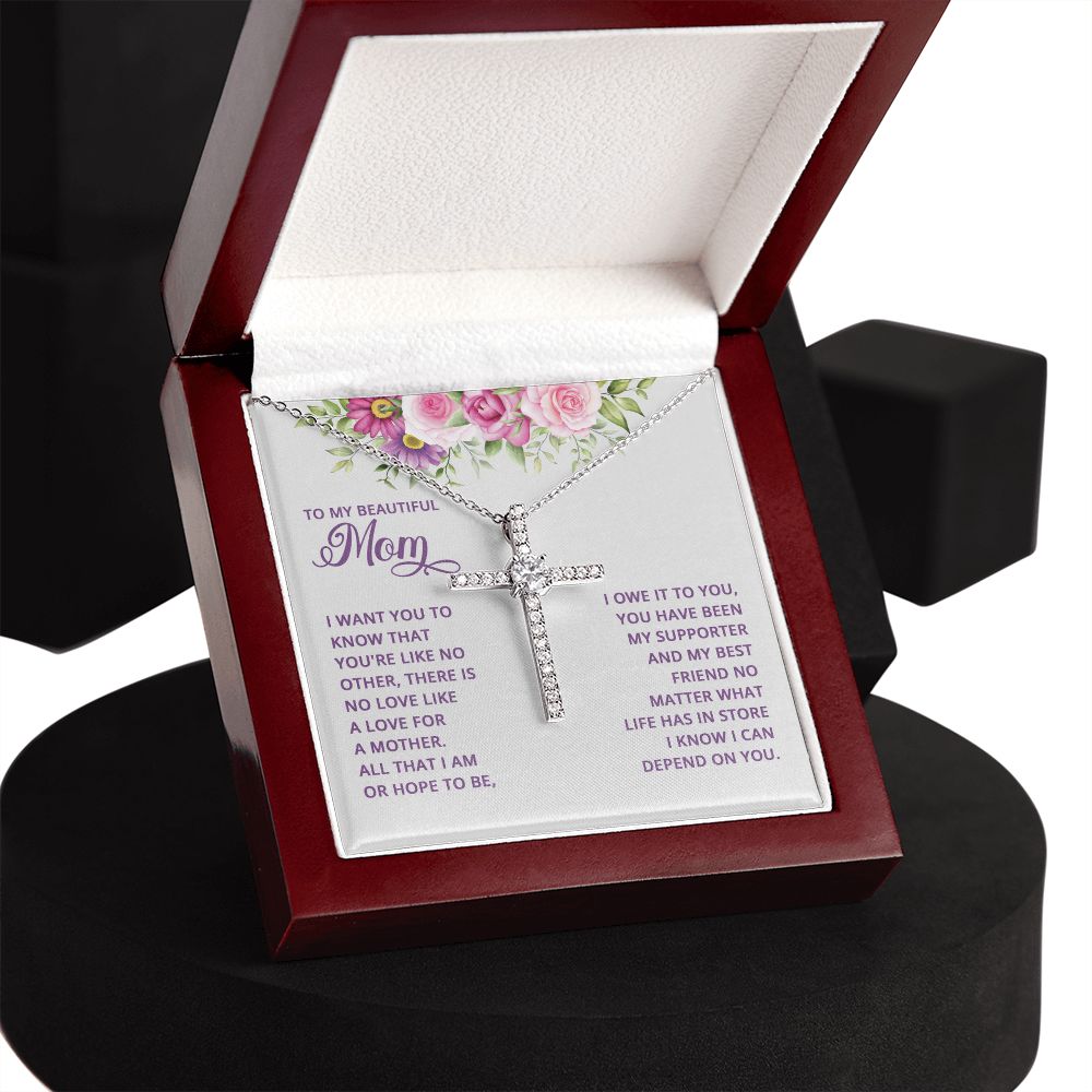 The CZ Cross necklace is the perfect present for baptisms, birthdays, and every celebration in between. This stunning piece is white gold dipped, crafted with high-grade CZ crystals, and finishes in a sturdy lobster clasp. Your special someone will be delighted when you add this meaningful element into their wardrobe.