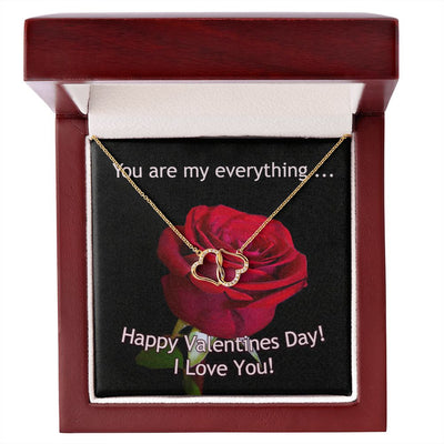 A stunning, infinitely connected pair of 10K solid yellow gold hearts that perfectly symbolizes your Everlasting Love. Each heart is intricately accented with 18 pave set diamonds with a 0.07-carat weight which adds magnificent sparkle.