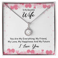 Surprise your loved one with a timeless and elegant gift. Our dazzling Eternal Hope Necklace features a cushion cut center cubic zirconia that will sparkle with every step. The center crystal is adorned with equally brilliant CZ crystals, ensuring a stunning look every wear. Wow her by gifting her an accessory that will pair with everything in her wardrobe!