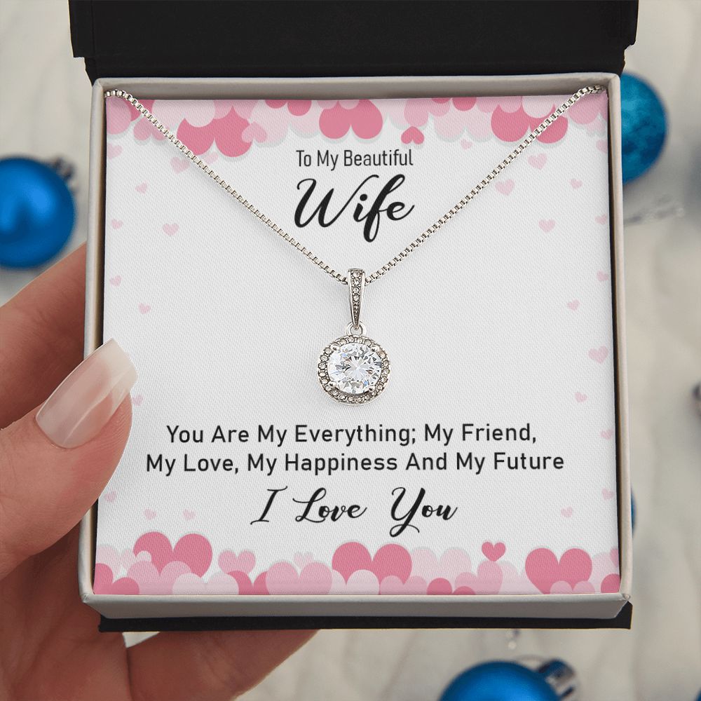 Surprise your loved one with a timeless and elegant gift. Our dazzling Eternal Hope Necklace features a cushion cut center cubic zirconia that will sparkle with every step. The center crystal is adorned with equally brilliant CZ crystals, ensuring a stunning look every wear. Wow her by gifting her an accessory that will pair with everything in her wardrobe!