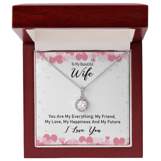Surprise your loved one with a timeless and elegant gift. Our dazzling Eternal Hope Necklace features a cushion cut center cubic zirconia that will sparkle with every step. The center crystal is adorned with equally brilliant CZ crystals, ensuring a stunning look every wear. Wow her by gifting her an accessory that will pair with everything in her wardrobe!