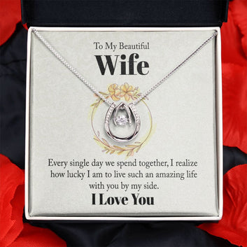 Some call it ‘fate’... some call it ‘destiny’...others ‘pure luck.’ This pendant necklace signifies how lucky you are to have that someone special in your life. Whether you want to show your appreciation for life’s everyday journey or a special occasion, such as Valentine's Day - this necklace is sure to make her feel recognized!