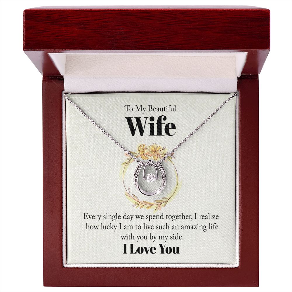 Some call it ‘fate’... some call it ‘destiny’...others ‘pure luck.’ This pendant necklace signifies how lucky you are to have that someone special in your life. Whether you want to show your appreciation for life’s everyday journey or a special occasion, such as Valentine's Day - this necklace is sure to make her feel recognized!