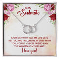 Some things are just better together. The Perfect Pair Necklace is a beautiful representation of togetherness and would make a memorable gift for someone special in your life. This elegant piece is dipped in white gold and features 20 dazzling cubic zirconia crystals. With its brilliant shine and timeless style, this necklace makes the ideal present for any occasion. 