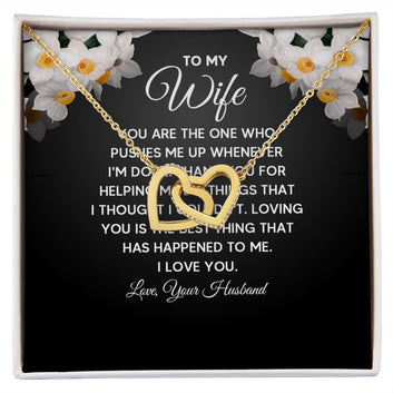 Wife The One Interlocking Heart Necklace