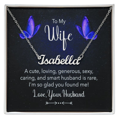 Give your special someone a custom necklace made just for them! Our Personalized Name Necklace is the perfect gift for your loved ones and will become a versatile accessory for any occasion. From a heart-warming holiday present, anniversary or birthday gift, or just because, this unique necklace adds a trendy touch to any outfit.