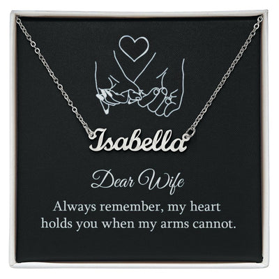 Give your special someone a custom necklace made just for them! Our Personalized Name Necklace is the perfect gift for your loved ones and will become a versatile accessory for any occasion. From a heart-warming holiday present, anniversary or birthday gift, or just because, this unique necklace adds a trendy touch to any outfit.