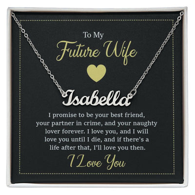 Give your special someone a custom necklace made just for them! Our Personalized Name Necklace is the perfect gift for your loved ones and will become a versatile accessory for any occasion. From a heart-warming holiday present, anniversary or birthday gift, or just because, this unique necklace adds a trendy touch to any outfit.