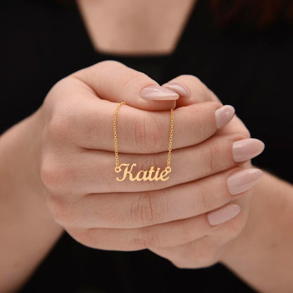 Give your special someone a custom necklace made just for them! Our Personalized Name Necklace is the perfect gift for your loved ones and will become a versatile accessory for any occasion. From a heart-warming holiday present, anniversary or birthday gift, or just because, this unique necklace adds a trendy touch to any outfit.