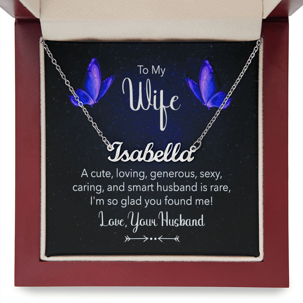 Give your special someone a custom necklace made just for them! Our Personalized Name Necklace is the perfect gift for your loved ones and will become a versatile accessory for any occasion. From a heart-warming holiday present, anniversary or birthday gift, or just because, this unique necklace adds a trendy touch to any outfit.