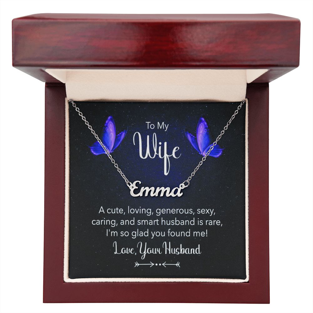 Give your special someone a custom necklace made just for them! Our Personalized Name Necklace is the perfect gift for your loved ones and will become a versatile accessory for any occasion. From a heart-warming holiday present, anniversary or birthday gift, or just because, this unique necklace adds a trendy touch to any outfit.