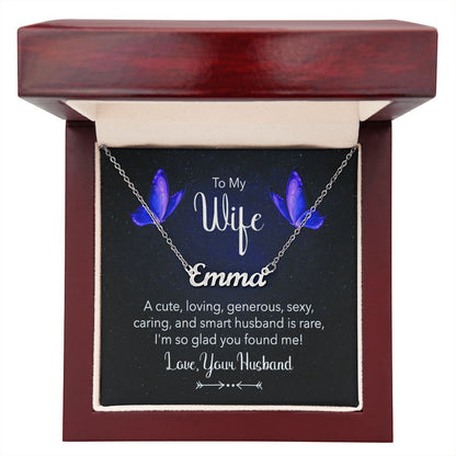 Give your special someone a custom necklace made just for them! Our Personalized Name Necklace is the perfect gift for your loved ones and will become a versatile accessory for any occasion. From a heart-warming holiday present, anniversary or birthday gift, or just because, this unique necklace adds a trendy touch to any outfit.