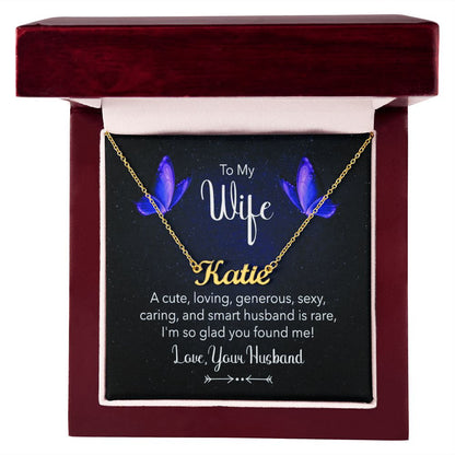 Give your special someone a custom necklace made just for them! Our Personalized Name Necklace is the perfect gift for your loved ones and will become a versatile accessory for any occasion. From a heart-warming holiday present, anniversary or birthday gift, or just because, this unique necklace adds a trendy touch to any outfit.