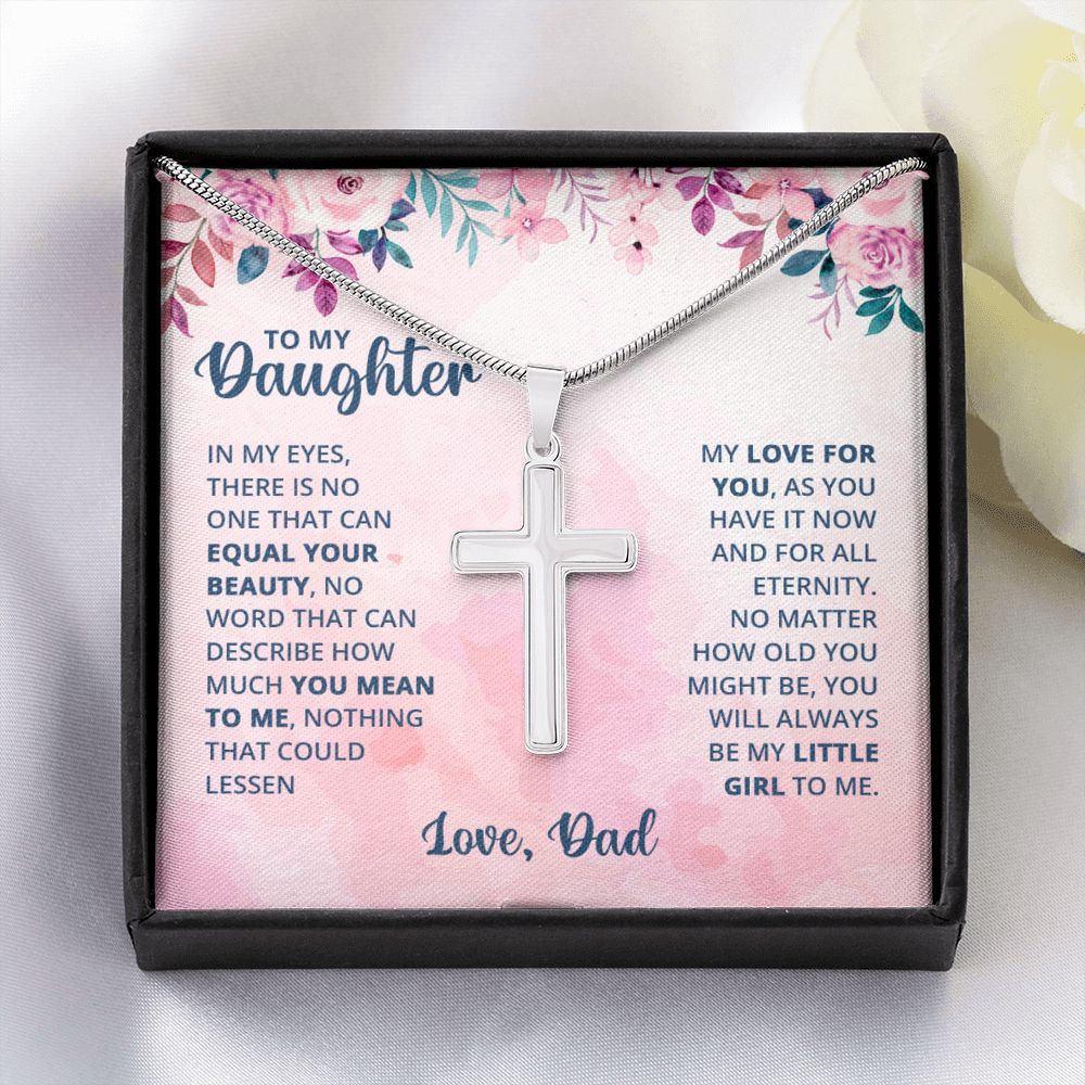 Wear your faith proudly with this stunning artisan-crafted Stainless Steel Cross Necklace. Perfect for special occasions or everyday wear, our Cross Necklace is a wonderful gift idea for you or your loved one. Imagine the look on their face when they open up this thoughtful gift!