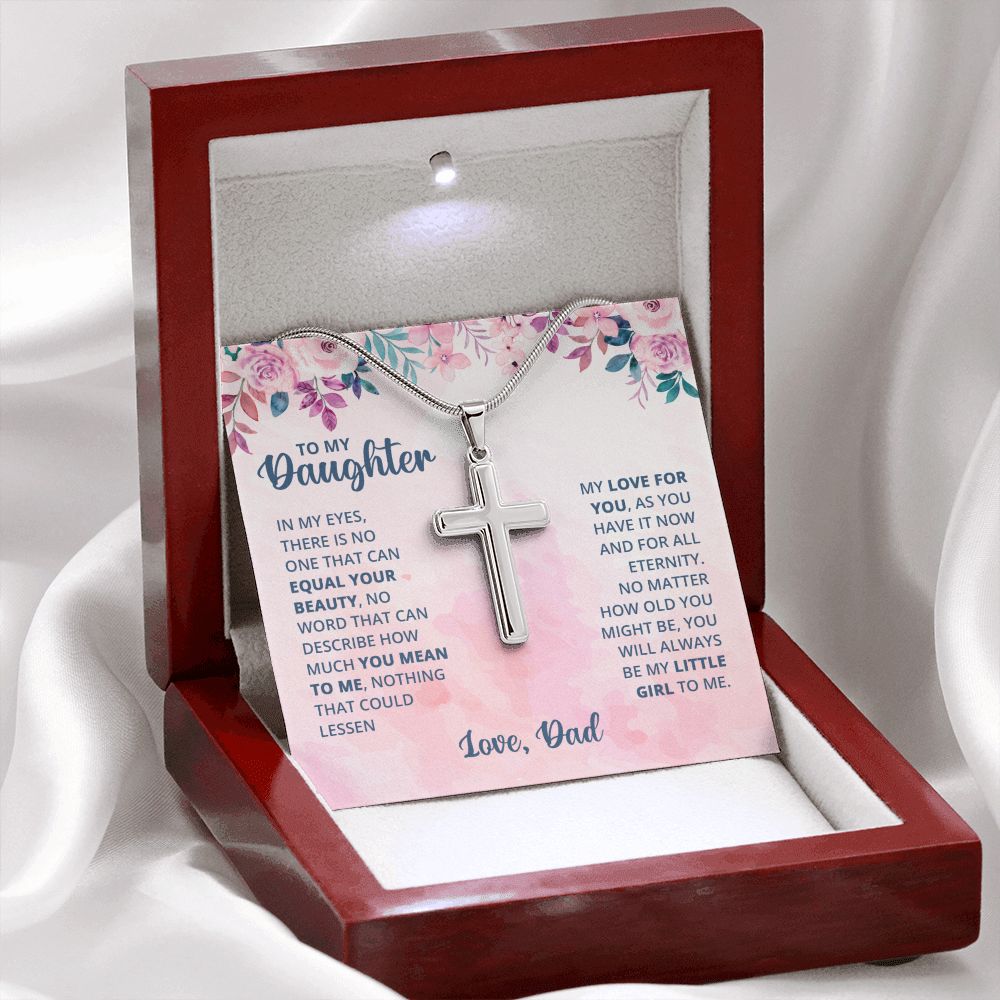 Wear your faith proudly with this stunning artisan-crafted Stainless Steel Cross Necklace. Perfect for special occasions or everyday wear, our Cross Necklace is a wonderful gift idea for you or your loved one. Imagine the look on their face when they open up this thoughtful gift!