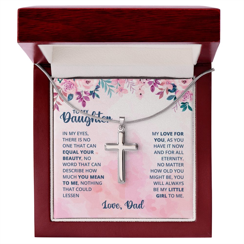 Wear your faith proudly with this stunning artisan-crafted Stainless Steel Cross Necklace. Perfect for special occasions or everyday wear, our Cross Necklace is a wonderful gift idea for you or your loved one. Imagine the look on their face when they open up this thoughtful gift!