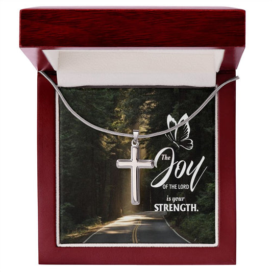 Wear your faith proudly with this stunning artisan-crafted Stainless Steel Cross Necklace. Perfect for special occasions or everyday wear, our Cross Necklace is a wonderful gift idea for you or your loved one. Imagine the look on their face when they open up this thoughtful gift!