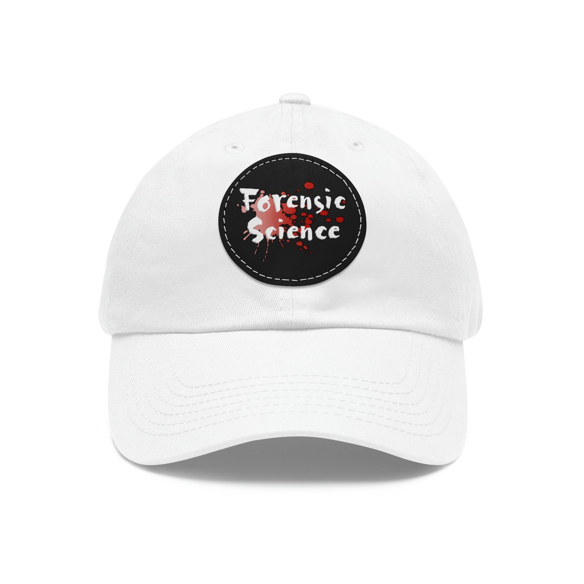 This forensic science hat is adjustable and has a leather patch which are made from 100% bio-washed chino twill. It's a very comfortable yet sturdy material that will last for ages.