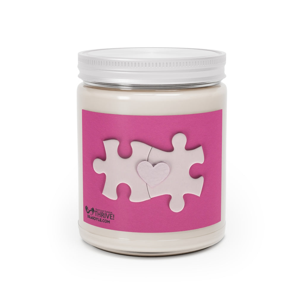 Heart Puzzle Comfort Spice Scented Candles, 9oz