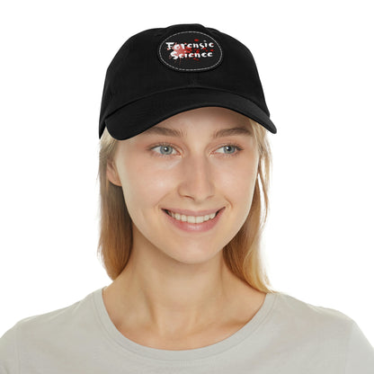 This forensic science hat is adjustable and has a leather patch which are made from 100% bio-washed chino twill. It's a very comfortable yet sturdy material that will last for ages.